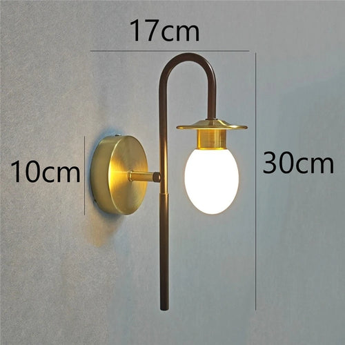 Modern minimalist duck egg LED wall light