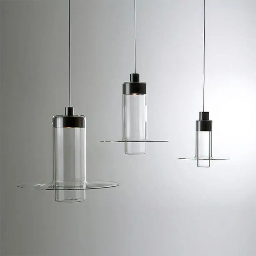 Modern glass chandelier for kitchen and living room - vue 2 sur 7