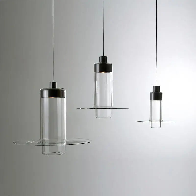 Modern glass chandelier for kitchen and living room