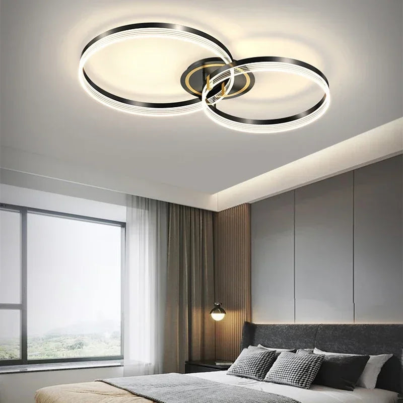 lustre moderne en acrylique avec leds pour décor luxueux - vue 4 sur 24
