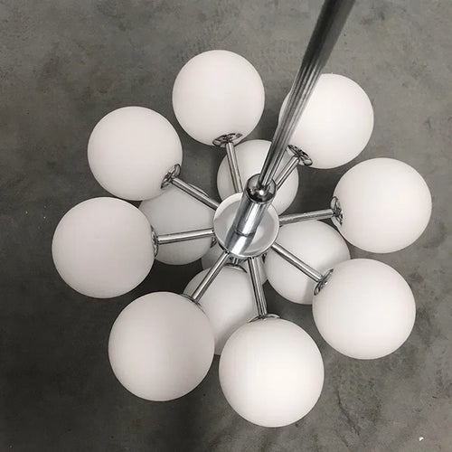 Luxury glass LED pendant light, ideal for restaurants - vue 4 sur 12