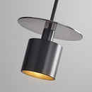Black brass pendant light with adjustable cord for indoor use