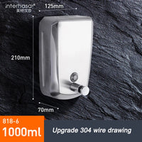 304 stainless steel wall mounted soap dispenser for liquid soap