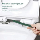 Multi-functional toilet brush with silicone holder, no-drill wall mount