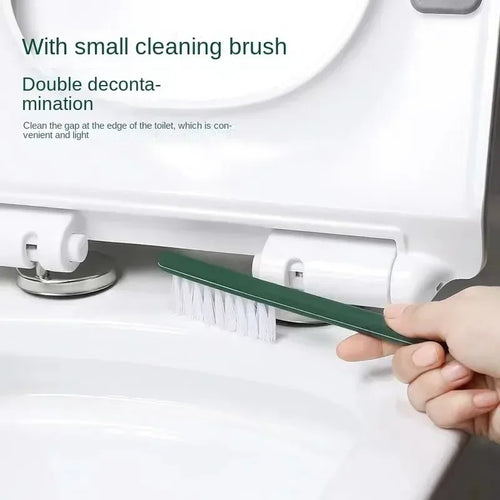 Multi-functional toilet brush with silicone holder, no-drill wall mount - vue 6 sur 6