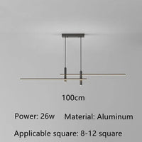 Modern LED chandelier for kitchen island and living room