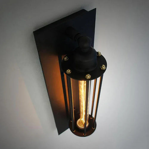Retro industrial style LED wall light for home interior decor - vue 2 sur 7