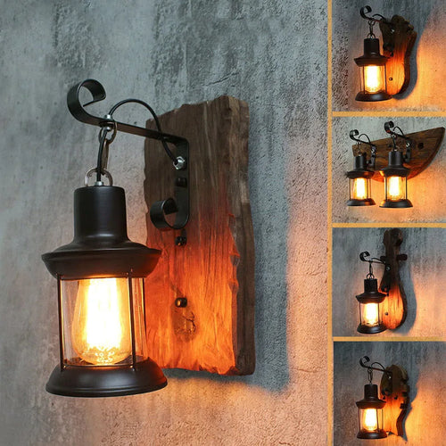 Industrial glass wall light for vintage interiors - vue 2 sur 7