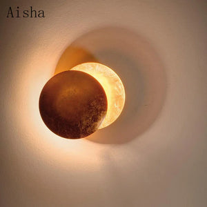 Nordic moon design wall light for interior decor