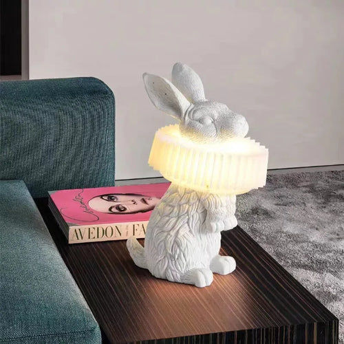 Adorable rabbit LED children's desk lamp - vue 3 sur 15