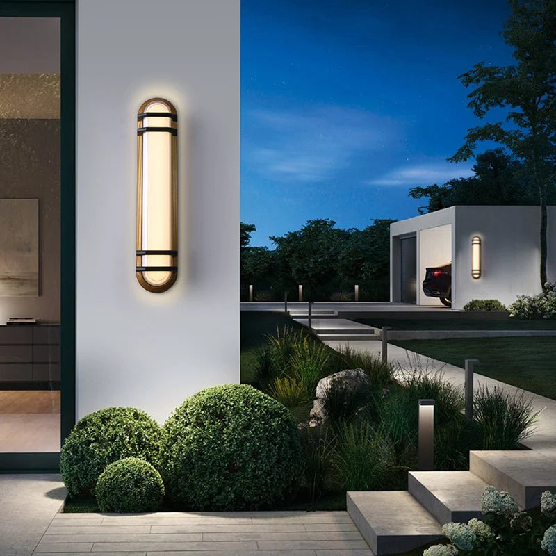 Waterproof outdoor wall light for villa, hotel and courtyard