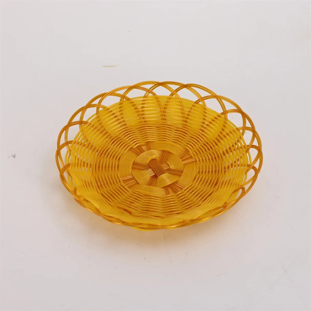 Woven rattan basket for fruits and food at home - vue 9 sur 10