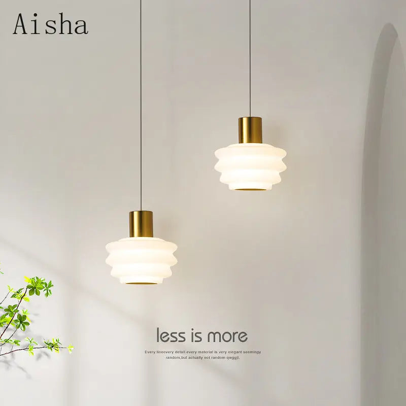 Transparent acrylic pendant light for minimalist interior decor