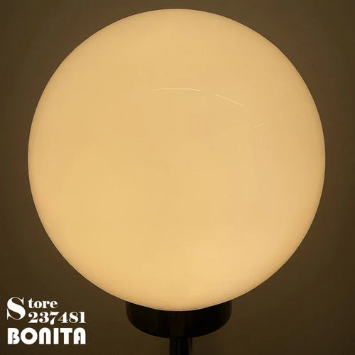 Elegant and modern chrome and milky glass wall light - vue 7 sur 8