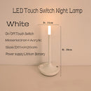 Rechargeable LED camper table lamp touch night light for creative home decor and dinner atmosphere