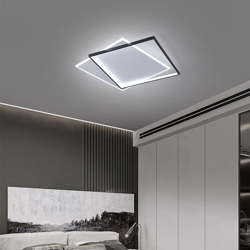 Nordic dimmable LED ceiling light with simple design - vue 3 sur 9