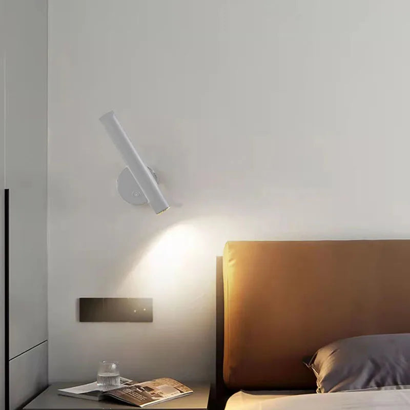 Modern rotatable LED wall light for reading and relaxation - vue 4 sur 8