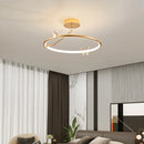Modern butterfly chandelier with decorative gold ring