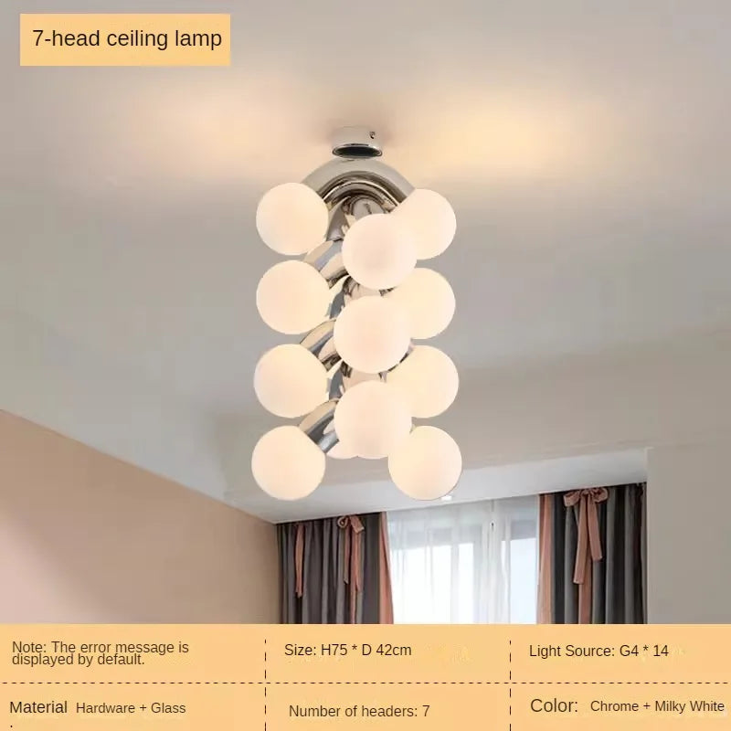 Creative minimalist retro chandelier for modern decor - vue 8 sur 14
