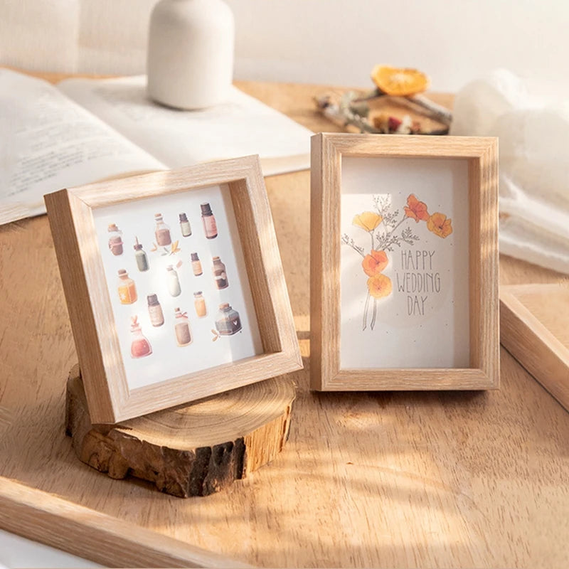 Vintage solid wood photo frame for decoration and office