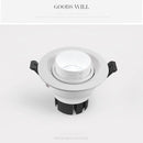 Integrated zoom dimmable recessed spot 15-60 degrees COB