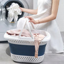 plastic foldable laundry basket for home storage