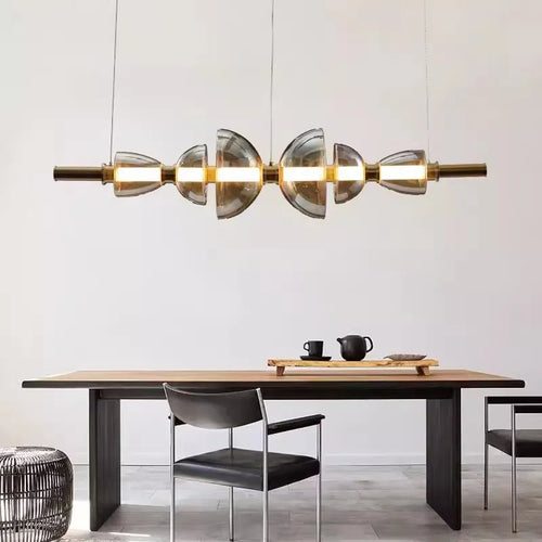 Nordic coloured glass pendant light for elegant lighting - vue 5 sur 11