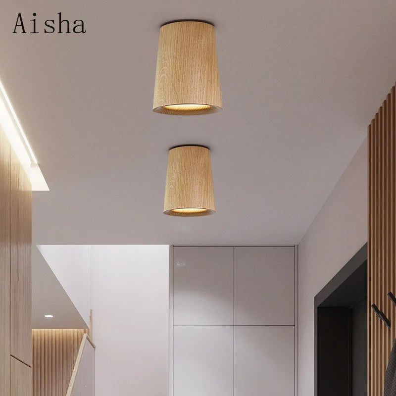 Nordic ash ceiling light for indoor and outdoor decoration
