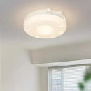Cheese-shaped ceiling light for baby girl's nursery
