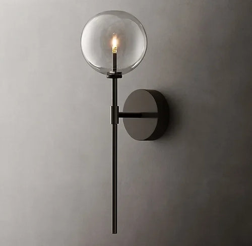 Nordic retro glass wall light for interior decoration - vue 9 sur 11
