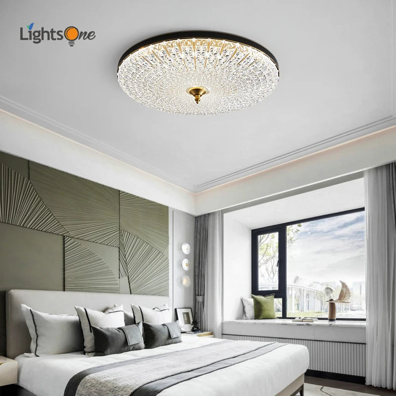 Luxury copper ceiling light nordic and American style