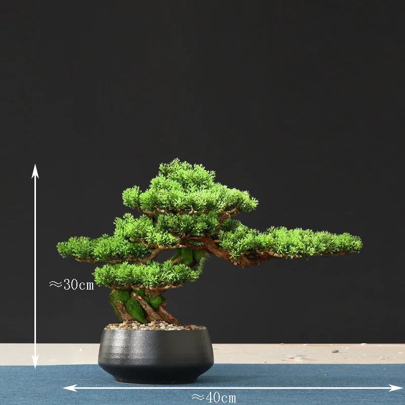 Artificial bonsai tree for indoor decoration and landscaping - vue 11 sur 36