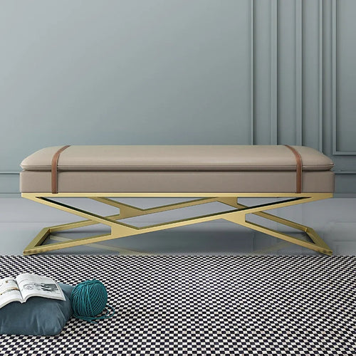 Nordic design bench for decoration and elegant storage - vue 3 sur 10