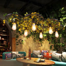 Cherry blossom wheel chandelier with multiple heads for commercial spaces
