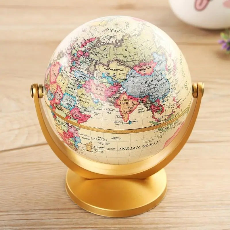 retro globe for learning geography and decorating