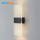 Nordic brushed gold acrylic LED wall light for interior decoration