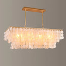 2024 Modern simple living room Scandinavian shell dining room romantic light luxury checkroom B&amp;B rectangular suction chandelier