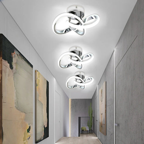 Modern LED ceiling light for hallway, stairway, entrance, hotel and home décor - vue 2 sur 10