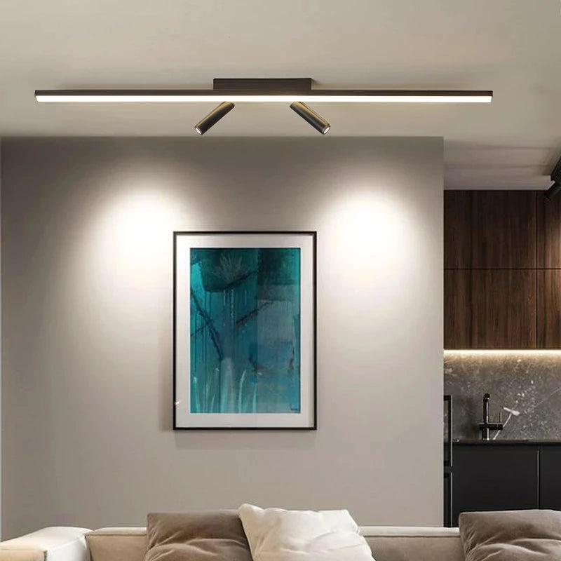 Modern LED chandelier for a stylish and contemporary interior - vue 6 sur 15