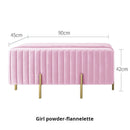 Nordic creative multifunctional velvet bench for living room and bedroom