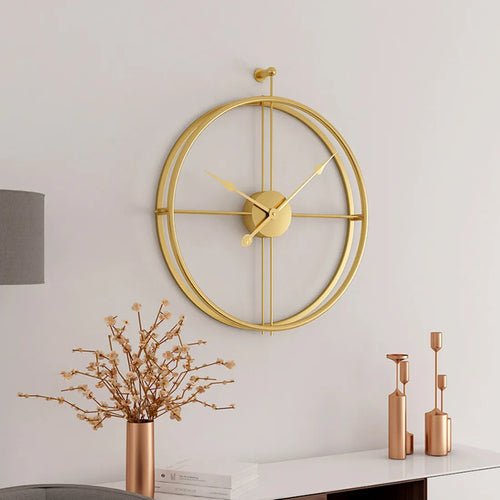 Large Silent Wall Clock, Modern Design Clocks, Home Decor, Office, Hanging Wall Watch, European Style, 55cm - vue 3 sur 8