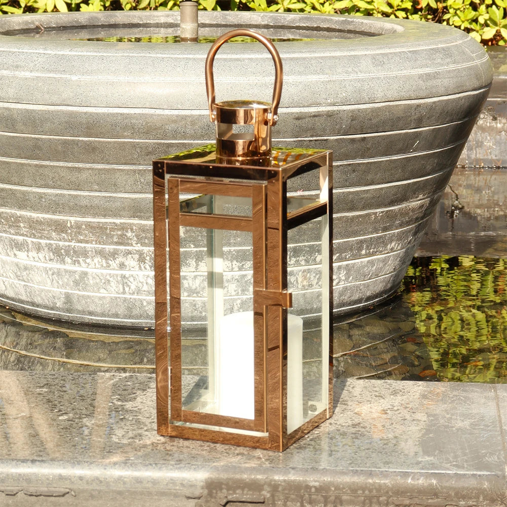 Stainless steel candle holder hanging lanterns for events and decoration - vue 5 sur 10