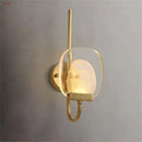 Luxury brass and crystal LED wall light with modern design