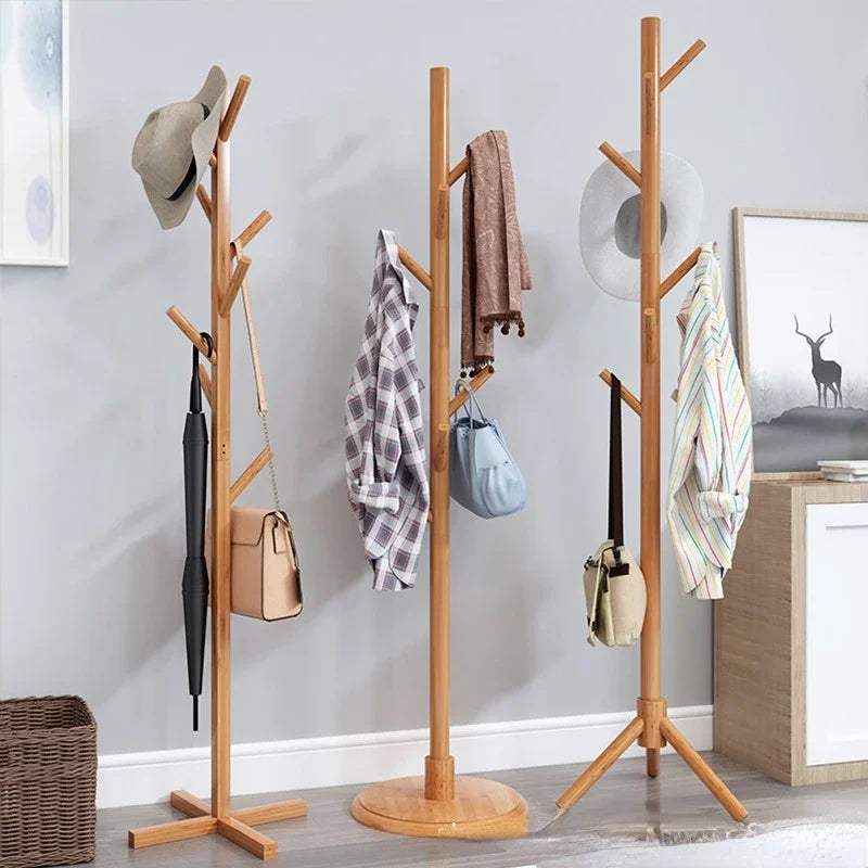 solid wood coat rack, modern and practical design