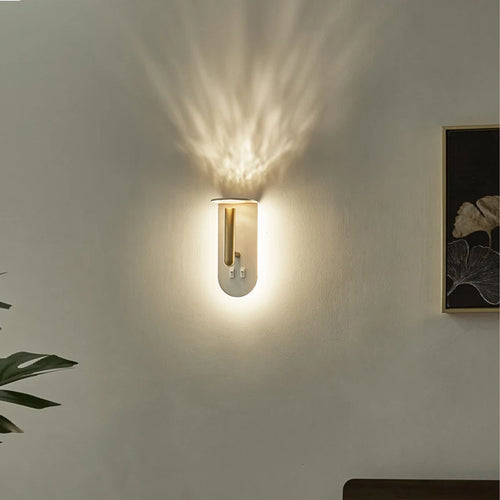 creative flame effect wall light for interior decoration - vue 3 sur 8