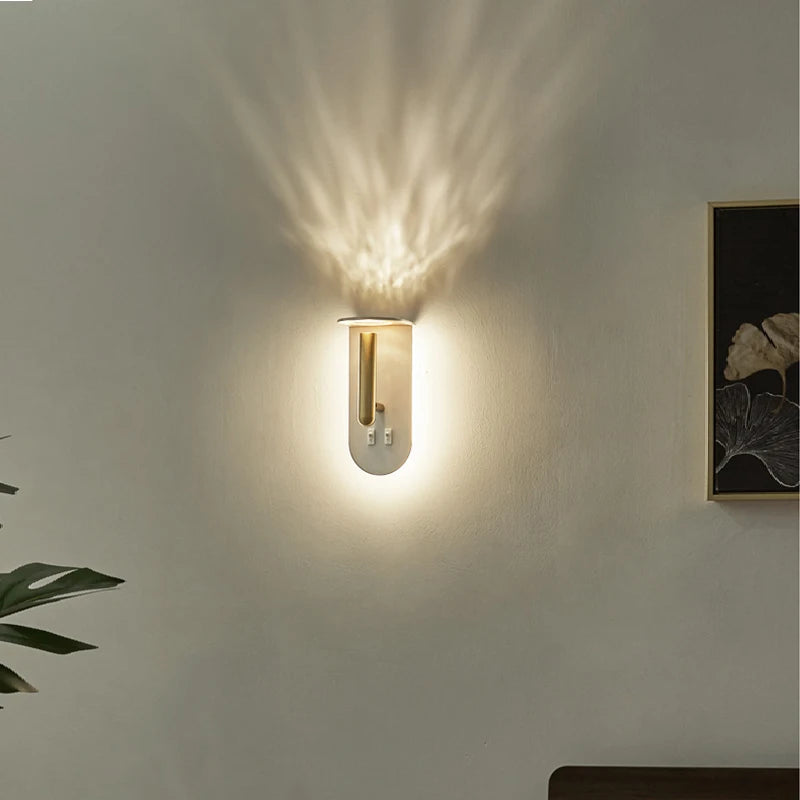 creative flame effect wall light for interior decoration - vue 3 sur 8