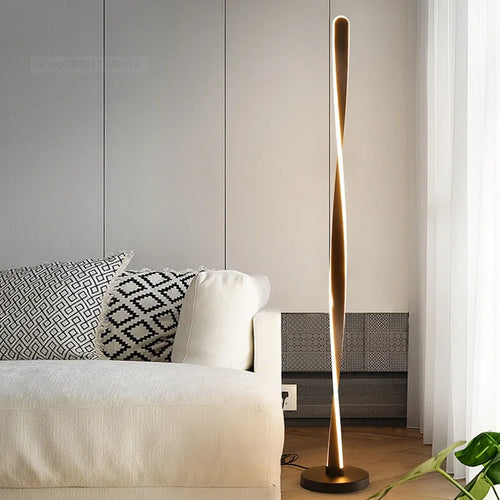 Modern aluminium floor lamp with adjustable LED lighting - vue 3 sur 9