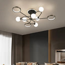 Modern white glass chandelier with elegant design for contemporary interiors