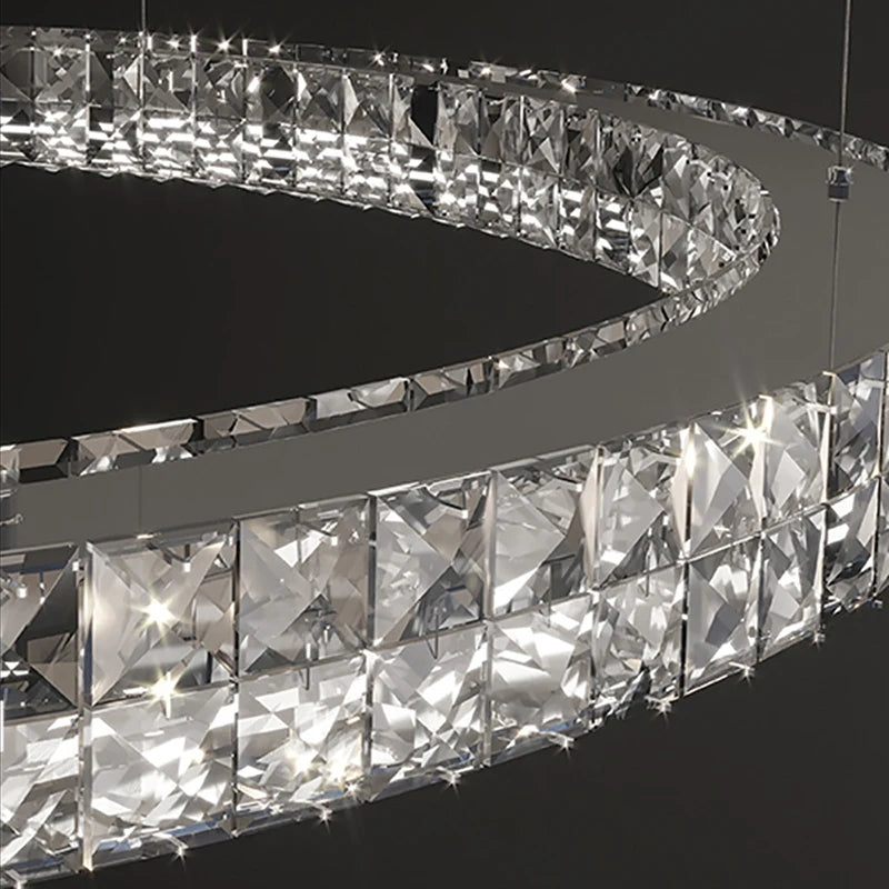 Luxury decorative crystal chandelier with simple design new collection - vue 6 sur 14