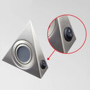 Triangular stainless steel LED wall light